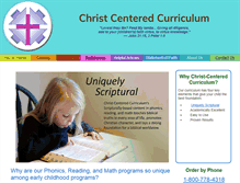 Tablet Screenshot of christcentercurriculum.com